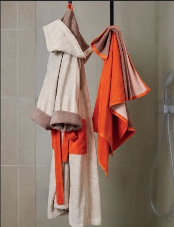 Accappatoio in Spugna - Pop - Maison Sucree - Betulla Zucca - Assortimento Taglie