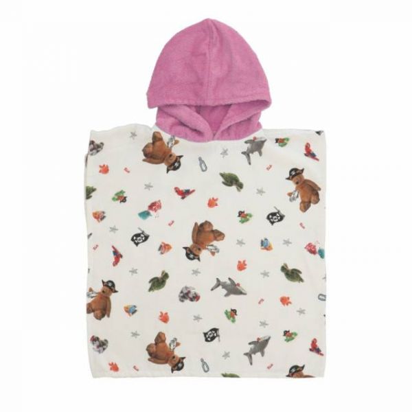 Accappatoio Gabel Poncho - Pirati - Rosa Ortensia – Trudy