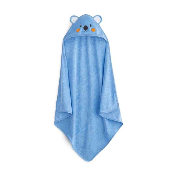 Accappatoio Triangolo - Telo Poncho Baby - Koala - Azzurro - Caleffi