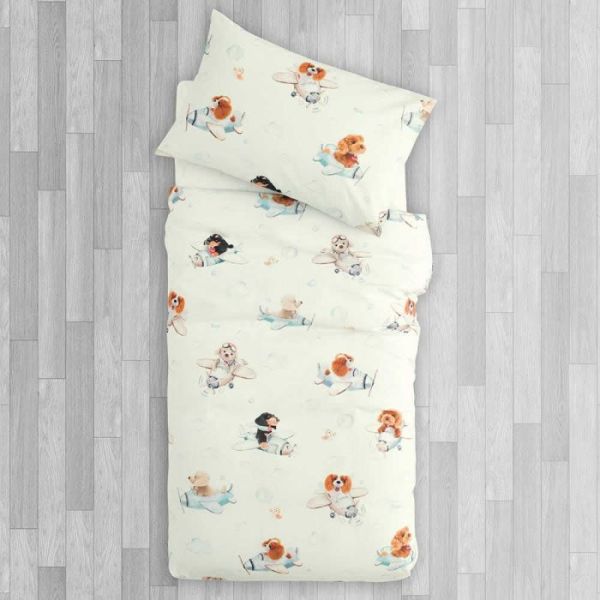 Completo Copripiumino Lettino a Cancello - Airplane- Trudi - Somma