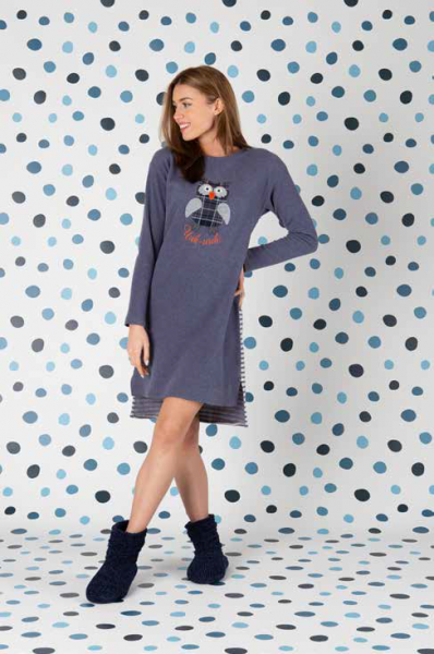 Camicia da notte Donna con applicazioni in  varie misure – 6M94776 - Maryhome