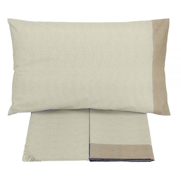 Lenzuola Una Piazza e Mezza - Chromo - Beige - Gabel – Completo letto