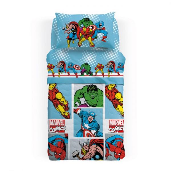 Lenzuola Singole una piazza Caleffi – Marvel Comics – Completo letto