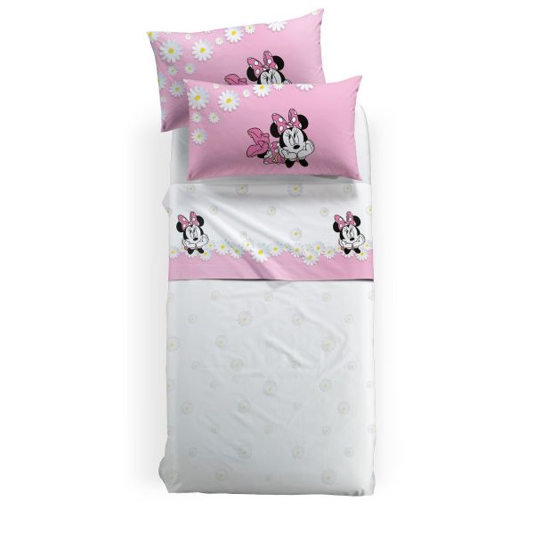 Lenzuola Una Piazza e Mezza - Completo Letto  - Disney Minnie Margherite - Caleffi