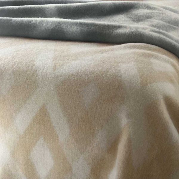 Coperta Somma 100% Lana - Matrimoniale 210x250 - Greta - Corda - Somma 