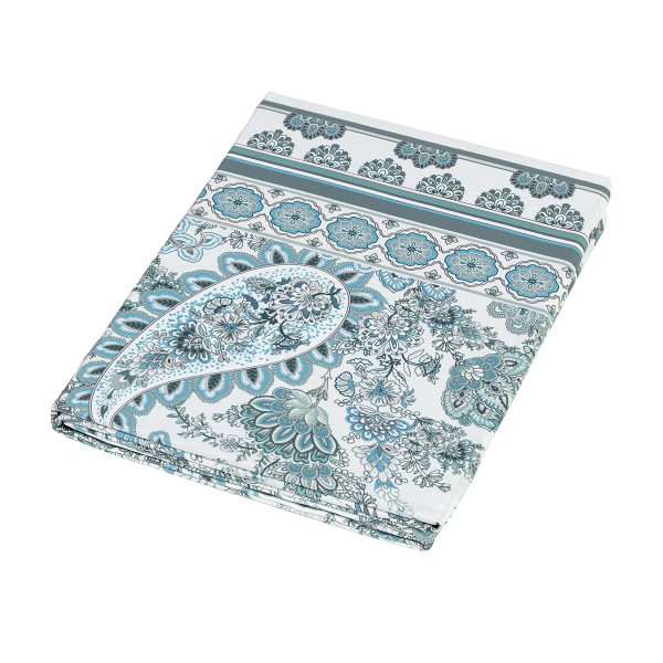 Copriletto Leggero/Telo Arredo Multiuso - Samarcanda - Azzurro - Fazzini