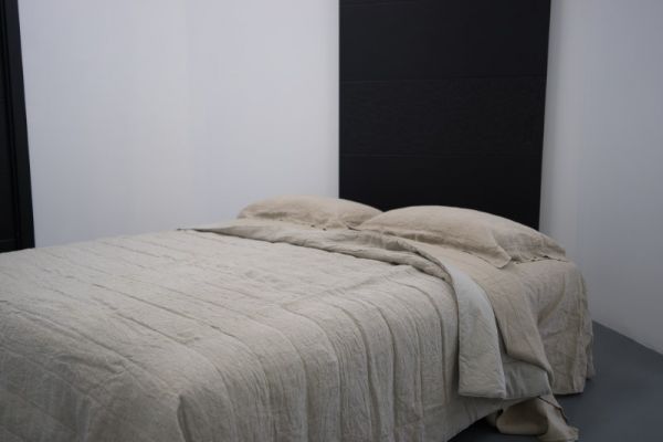 Copriletto Matrimoniale puro Lino – Trapuntino  Quilt - Natte – MTP