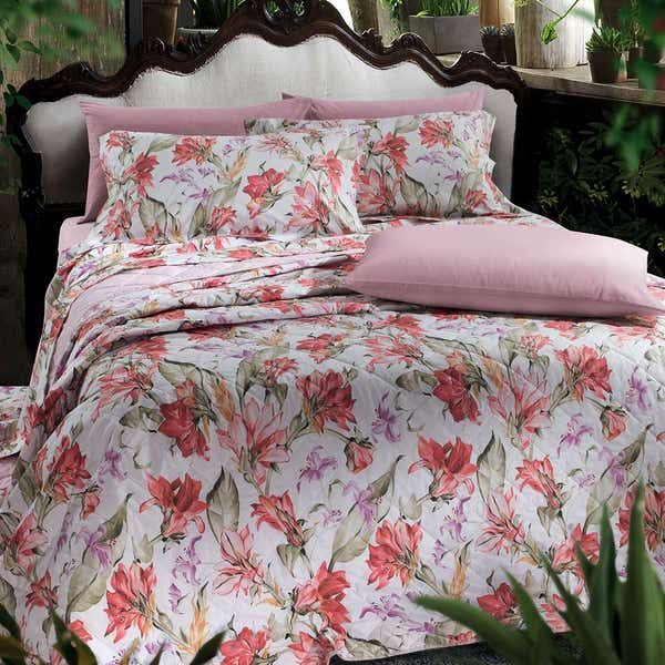 Copriletto Matrimoniale – Trapuntino  Quilt  - Bella - Lampone - Gabel