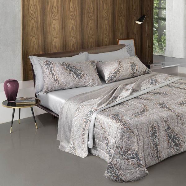 Copriletto Matrimoniale – Trapuntino  Quilt - Divus Perla  - Somma