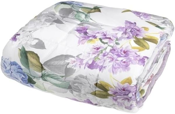 Copriletto Matrimoniale – Trapuntino  Quilt - Fazzini - Camelia - Lilla