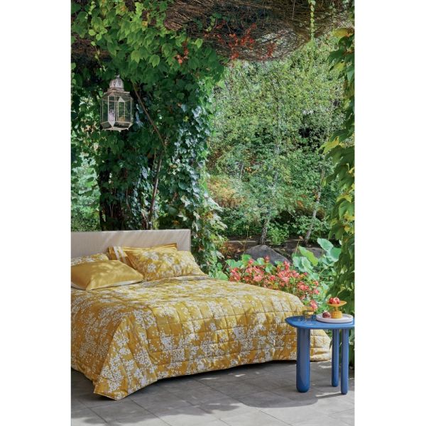 Copriletto Matrimoniale – Trapuntino  Quilt - Kimono Senape - Fazzini