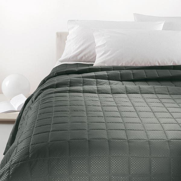 Copriletto Matrimoniale – Trapuntino  Quilt  - Seduction - Grigio - Vallesusa