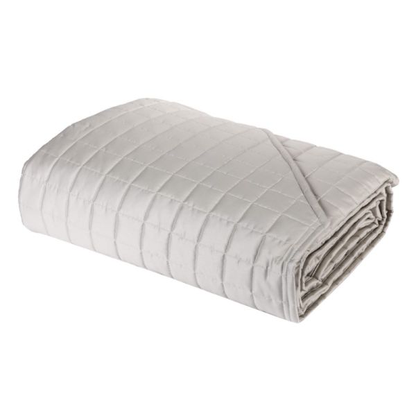 Copriletto Matrimoniale – Trapuntino / Quilt - Trecento - Bianco Seta - Fazzini