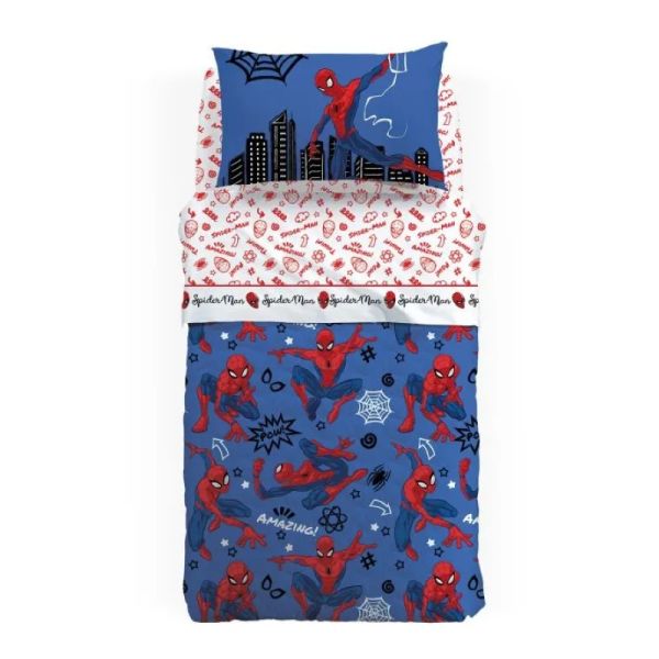 Copriletto Piazza e Mezza Caleffi – Trapuntino  Quilt  - Marvel Spiderman Amazing 