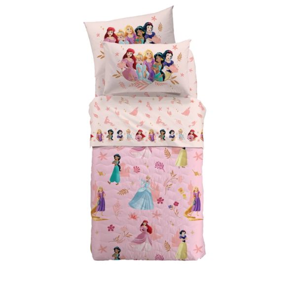 Copriletto Singolo – Trapuntino  Quilt una piazza – Disney Magic Princess - Caleffi