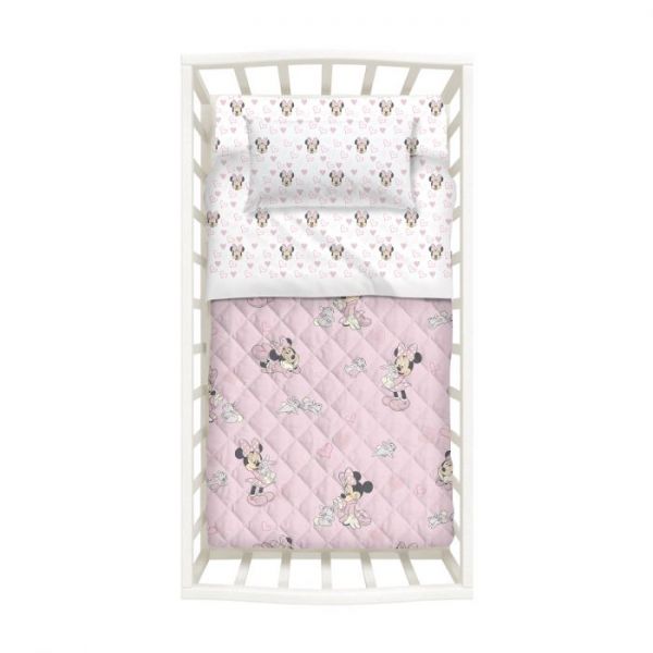 Copriletto Trapuntato Letto a Cancello Trapuntino / Quilt – Disney Minnie Amici - Caleffi