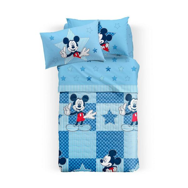 Copriletto Piazza e Mezza – Trapuntino / Quilt  - Topolino Disney – Mickey Patchwork - Caleffi