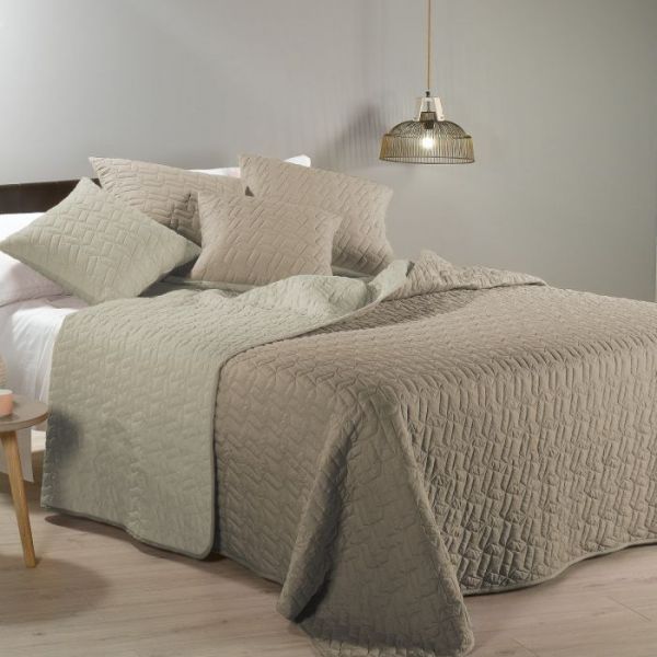 Copriletto Piazza e Mezza – Trapuntino / Quilt  - Pagoda - Nocciola - Caleffi