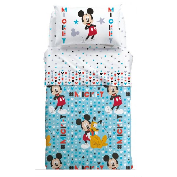Copriletto Singolo – Trapuntino / Quilt una piazza -  Topolino Disney - Mickey Stelle - Caleffi