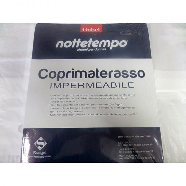 Coprimaterasso Con Angoli - Spugna Elasticizzata - Diverse Misure - Jersey - Gabel