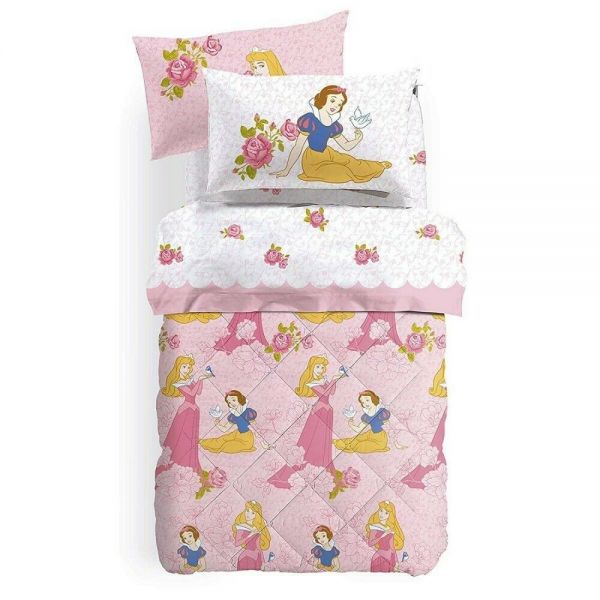 Copripiumino Una Piazza e Mezza Caleffi – Principesse Disney Princess Rose