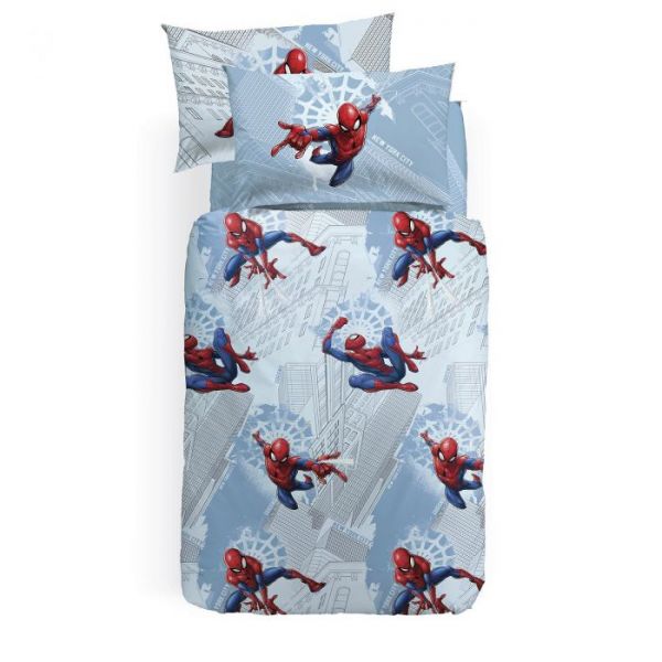 Copripiumino Singolo una piazza - Spider Man Manhattan - Caleffi