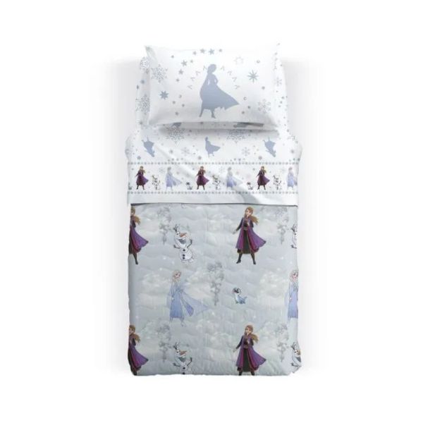 Copripiumino Singolo una piazza Caleffi - Disney Frozen Elsa e Anna - Completo Letto