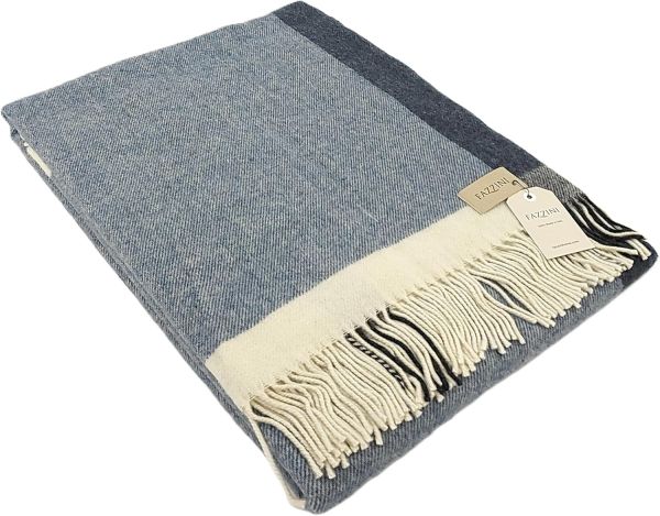 Plaid Coperta 100% Lana Fazzini - Cornici - Assortimento Colori