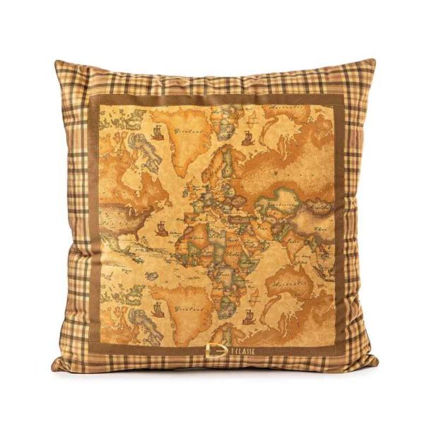 Cuscino Arredo in Velluto - Alviero Martini - Prima Classe - Geo Tartan