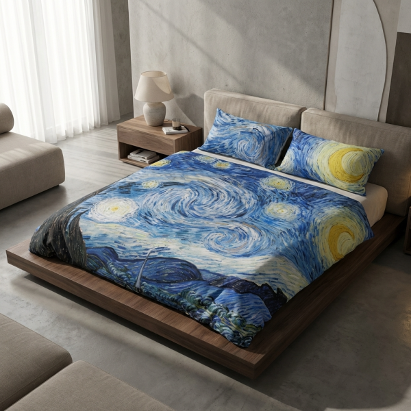 Lenzuola Matrimoniali - Cogal Art - Notte Stellata - Completo Letto