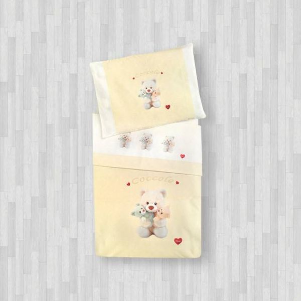 Lenzuola e copertina per Carrozzina - Completo  Letto – Coccole - Trudy Somma