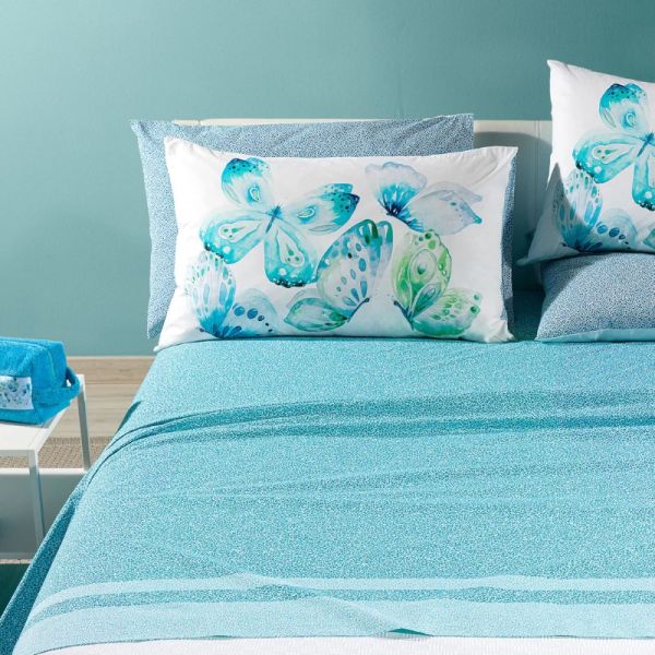Lenzuola Caleffi – Farfalle - Completo letto - Assortimento Colori e Misure