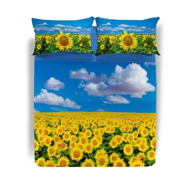 Lenzuola Matrimoniali - Completo Letto - Girasoli - Caleffi