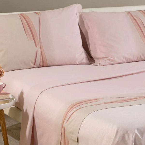 Lenzuola Matrimoniali - Completo Letto - Night Rosa - Caleffi