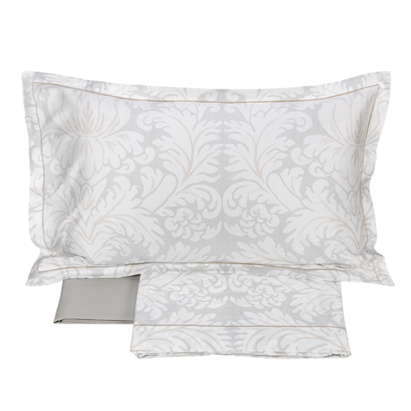 Lenzuola Matrimoniali - Fazzini Atelier - Raso 300TC - Completo Letto - Novecento - Naturale