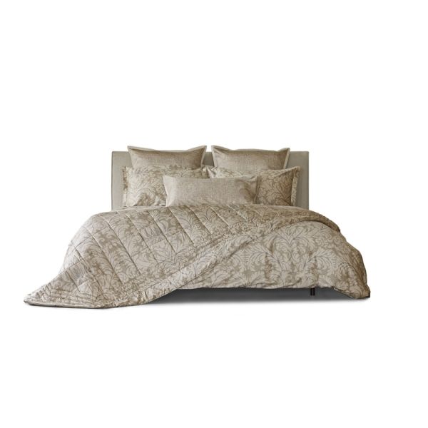 Lenzuola Matrimoniali - Fazzini Atelier - Raso 300TC - Completo Letto - Novecento - Naturale