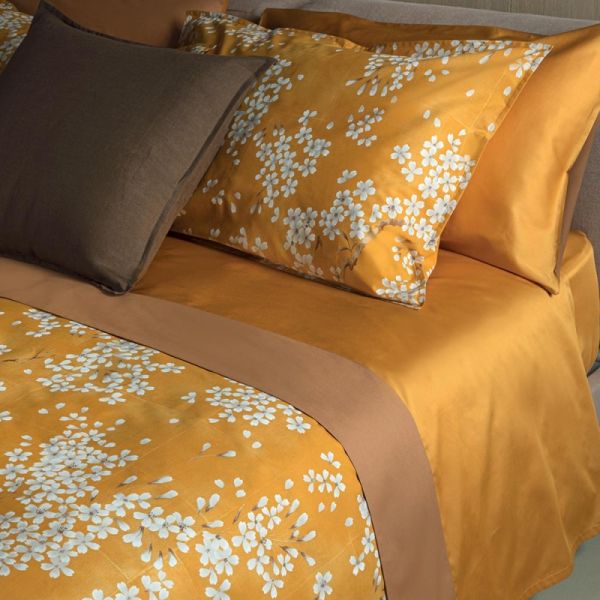 Lenzuola Matrimoniali - Fazzini – Kimono - Zucca - Completo letto