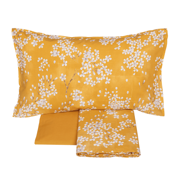 Lenzuola Matrimoniali - Fazzini – Kimono - Zucca - Completo letto