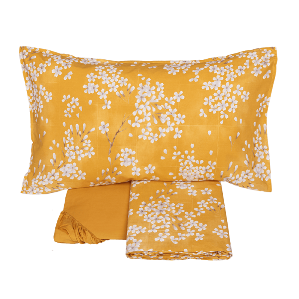 Lenzuola Matrimoniali - Fazzini – Kimono - Zucca - Completo letto