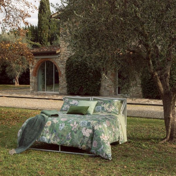 Lenzuola Matrimoniali - Fazzini – Protea - Verde - Completo letto