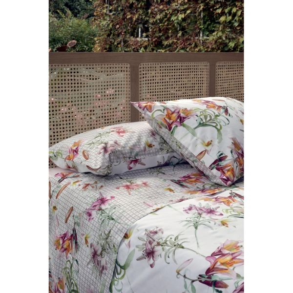 Lenzuola Matrimoniali - Fazzini – Villa Olmo - Rosa- Completo letto