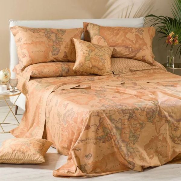 Lenzuola Matrimoniali Copriletto - Alviero Martini - Prima Classe - Geo Classic - Completo letto