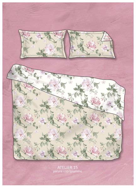 Lenzuola Matrimoniali Copriletto 100% cotone percalle – Completo letto - Atelier 15 - Randi