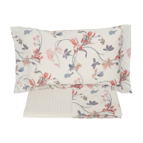 Lenzuola Matrimoniali Cotone Percalle - Completo Letto - Iris - Phard – Gabel