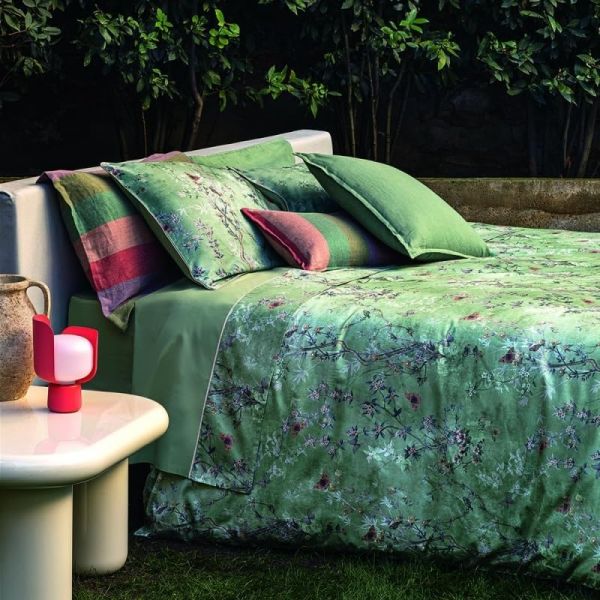 Lenzuola Matrimoniali Fazzini - Completo Letto  - Pigmenti - Verde