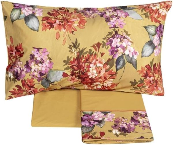 Lenzuola Matrimoniali Fazzini - Completo Letto - Terre d'Ocra - Ocra