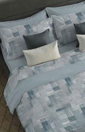 Lenzuola Matrimoniali in Caldo Cotone – Completo letto - 8532 Laguna - Cogal