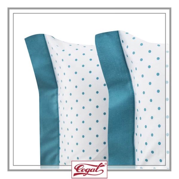 Lenzuola Piazza e Mezza - Cogal - Shake 1779 Azzurro - Completo letto