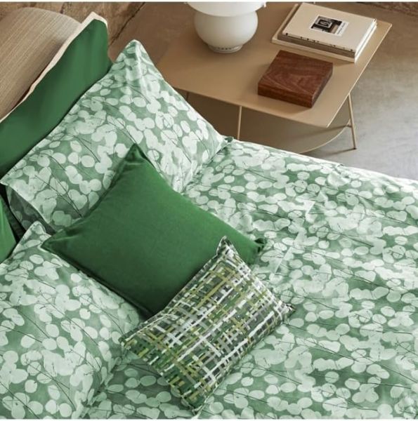 Lenzuola Piazza e Mezza - Fazzini – Lunaria - Medium Green - Completo letto