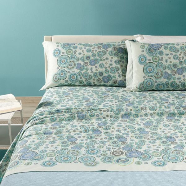 Lenzuola Piazza e Mezza con due Federe Caleffi – Dea - Completo letto - Assortimento Colori